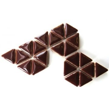 Keramiek Driehoekjes 50 gram Bruin H24