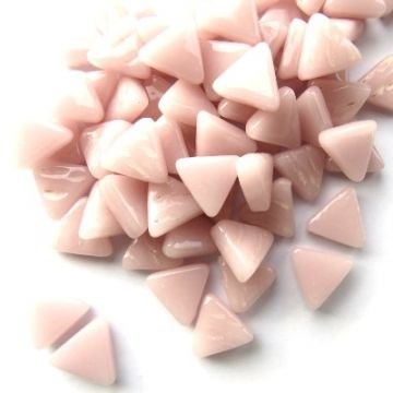 Glas Driehoekjes 10mm 50 gram Pastel Roze 009