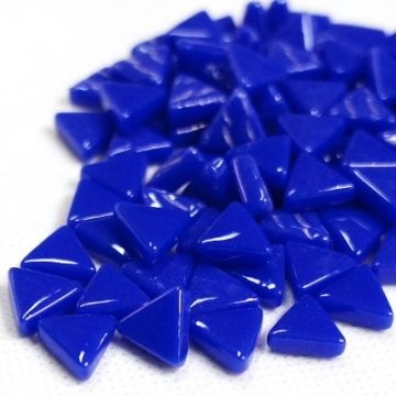 Glas Driehoekjes 10mm 50 gram Fel Blauw 069