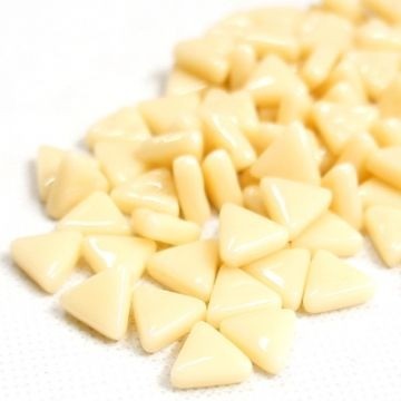 Glas Driehoekjes 10mm 50 gram Beige 092