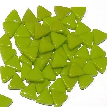 Glas Driehoekjes 10mm 50 gram Lime BIS91