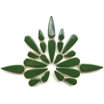 Keramiek Druppels 50 gram Donkergroen H14