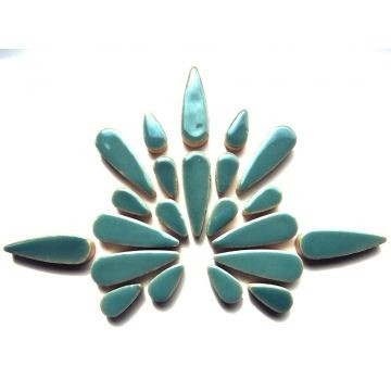 Keramiek Druppels 50 gram Turquoise H16