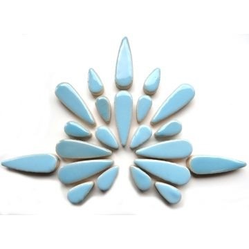 Keramiek Druppels 50 gram Lichtblauw H172