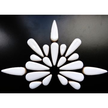 Keramiek Druppels 50 gram Wit H3