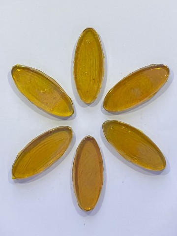 Ellips geel parelmoer