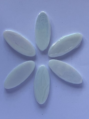 Ellips wit parelmoer