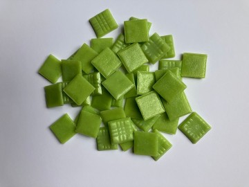 Glas Vierkantjes 20mm Basis 45 stuks Fel Groen