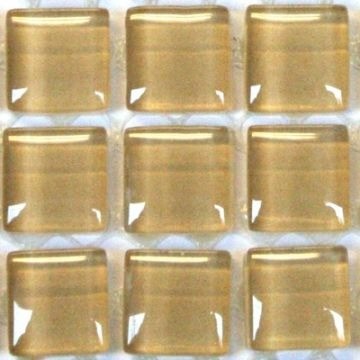 Glas Vierkantjes 10mm Murrini Crystal 81 stuks Beige