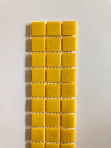 (koopjes) Glas Vierkantjes 20mm Basis 45 stuks Geel
