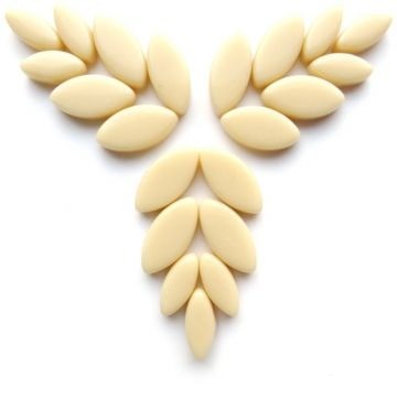 Glas Blaadjes recht Basis 50 gram Beige 092