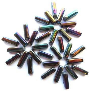 Glas Staafjes 50 gram Zwart Parelmoer 09P