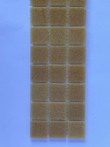 Glas Vierkantjes 20mm Basis 45 stuks Goud-Bruin