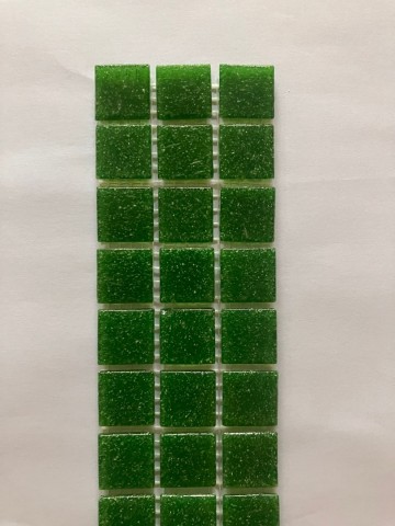 (koopjes) Glas Vierkantjes 20mm Basis 45 stuks Gras Groen