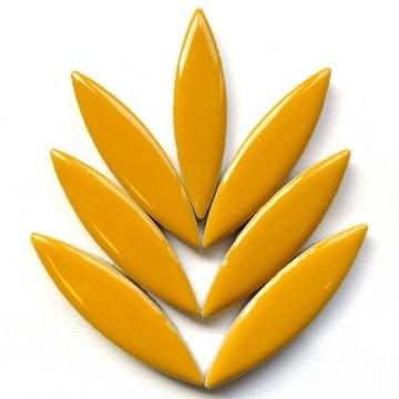 Keramiek Bloemblaadjes XL 8 stuks Warm Geel H101