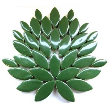 Keramiek Bloemblaadjes 50 gram Donkergroen H14