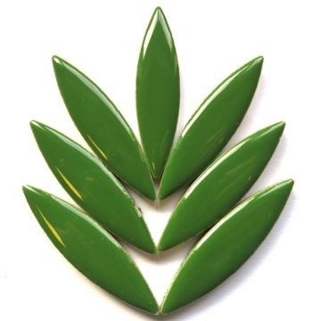 Keramiek Bloemblaadjes XL 8 stuks Zacht Donkergroen H141