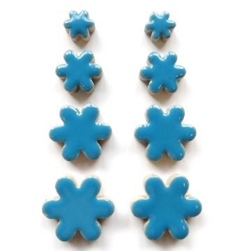 Keramiek Bloemetjes Mix 50 gram Fel Blauw H171