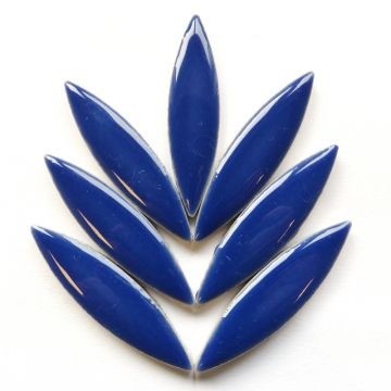 Keramiek Bloemblaadjes XL 8 stuks Donkerblauw H191