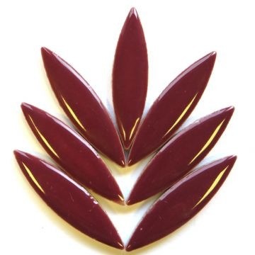 Keramiek Bloemblaadjes XL 8 stuks Bordeaux H47