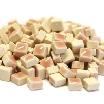 Keramiek Vierkantjes 5 mm 25 gam (micro) Roze H49