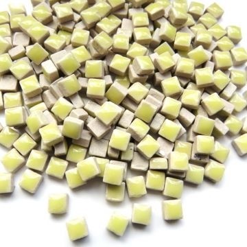 Keramiek Vierkantjes 5 mm 25 gam (micro) Zacht Geel H73