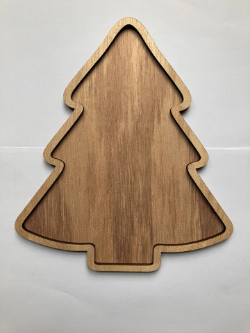 Kerstboom opstaande rand 225 x 20 cm