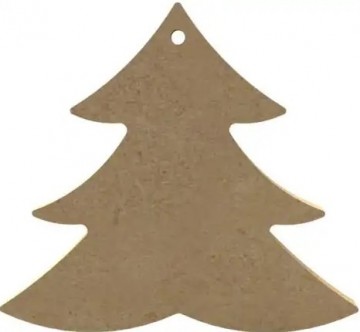 Ondergrond houten kersthanger kerstboom 10 cm