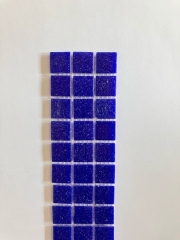 (koopjes) Glas Vierkantjes 20mm Basis 45 stuks Kobalt