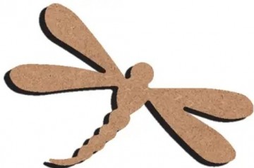 Ondergrond houten libelle 15 cm