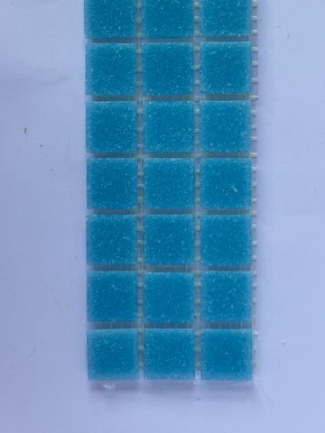 Glas Vierkantjes 20mm Basis 45 stuks Lichtblauw