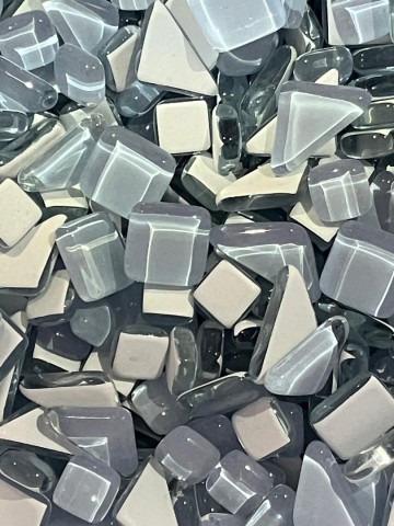 Glas Puzzelmix (Soft Glass) 100 Gram Lichtblauw