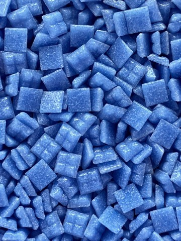 Glas Vierkantjes 10mm Basis 50 gram Lila-Blauw