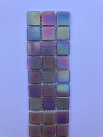 (koopjes) Glas Vierkantjes 20mm Parelmoer 45 Lila