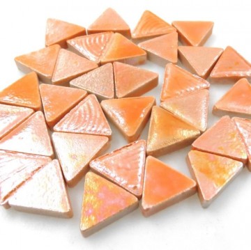 Keramiek Driehoekjes Parelmoer 25 gram Mix Oranje M17