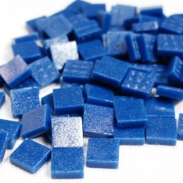 (koopjes) Glas Vierkantjes 12mm 100 gram mat Oceaan 068