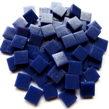 (koopjes) Glas Vierkantjes 12mm 100 gram Mat Donkerblauw 071