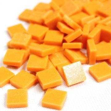 (koopjes) Glas Vierkantjes 12mm 100 gram mat Oranje 104