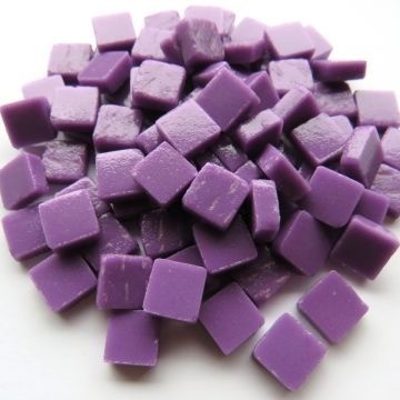 (koopjes) Glas Vierkantjes 8mm 100 gram Mat Nieuw Paars Bis60