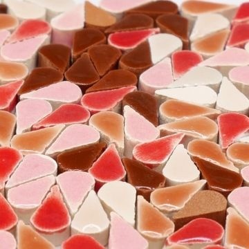Keramiek Druppels Micro Mix 5 gram Roze-Rood