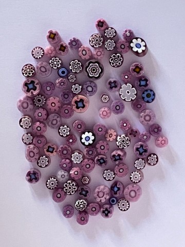 Millefiori mix lila paars