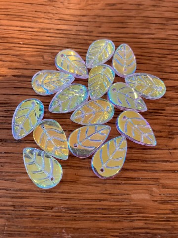 Glas Blaadjes mini 15 stuks Crystal Shine