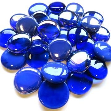 Glas Nuggets XL Mix 6 stuks Donkerblauw
