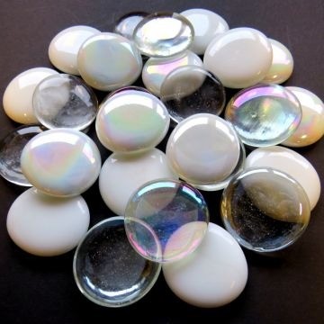 Glas Nuggets XL Mix 6 stuks Wit