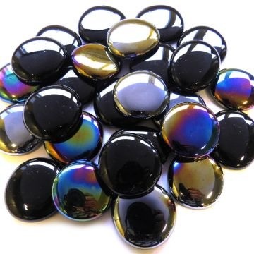 Glas Nuggets XL Mix 6 stuks Zwart