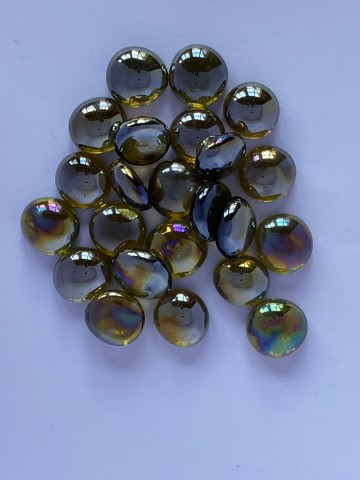 Glas Nuggets Medium Mix 50 gram Amber Diamant