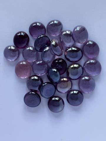 Glas Nuggets Medium Mix 50 gram Lila-Paars Clear Diamant