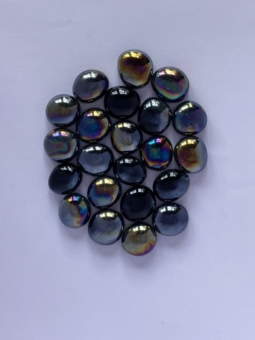 Glas Nuggets Medium Mix 50 gram Zwart