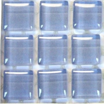 Glas Vierkantjes 10mm Murrini Crystal 81 stuks Zacht Blauw