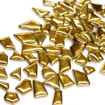 Keramiek Puzzelsteentjes 100 gram Goud H01